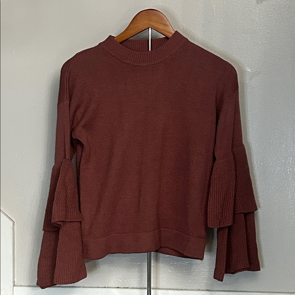 Sienna Sky Rose Layered Sleeve Sweatshirt